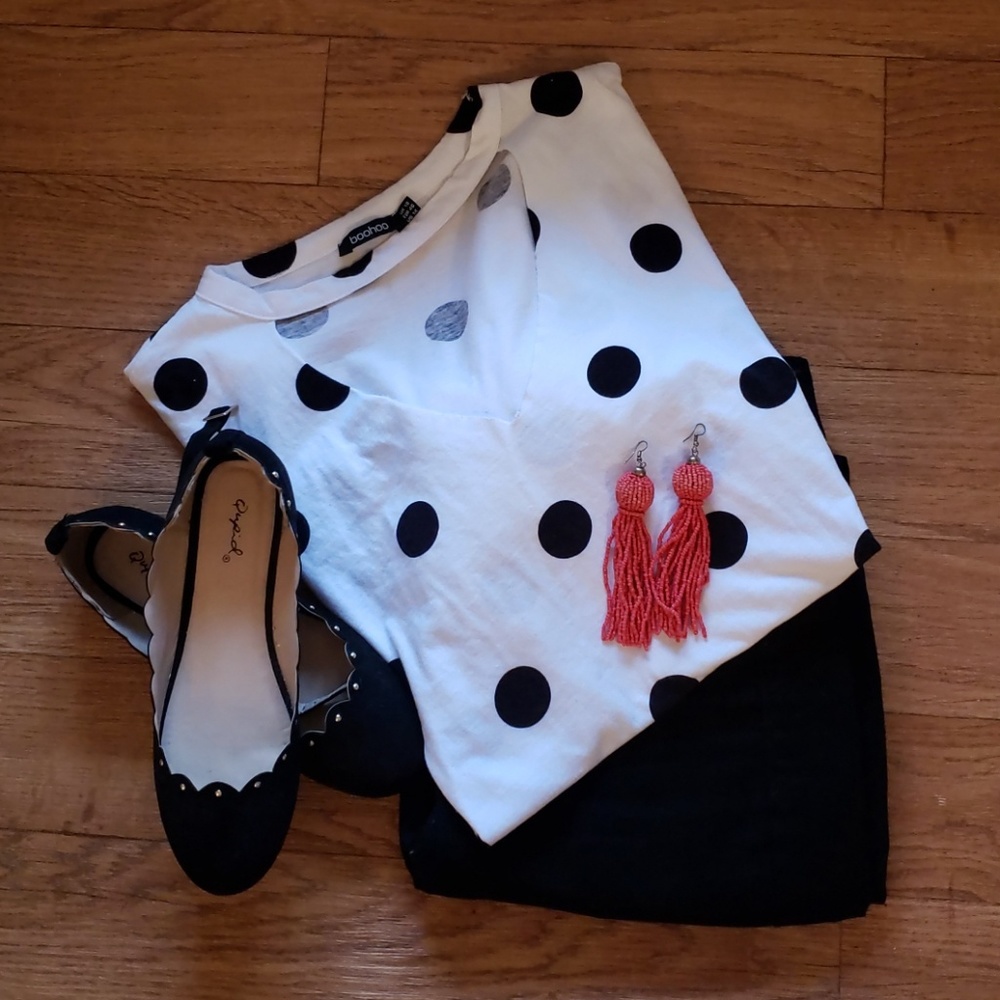 Short Sleeved Polka Dot Tee